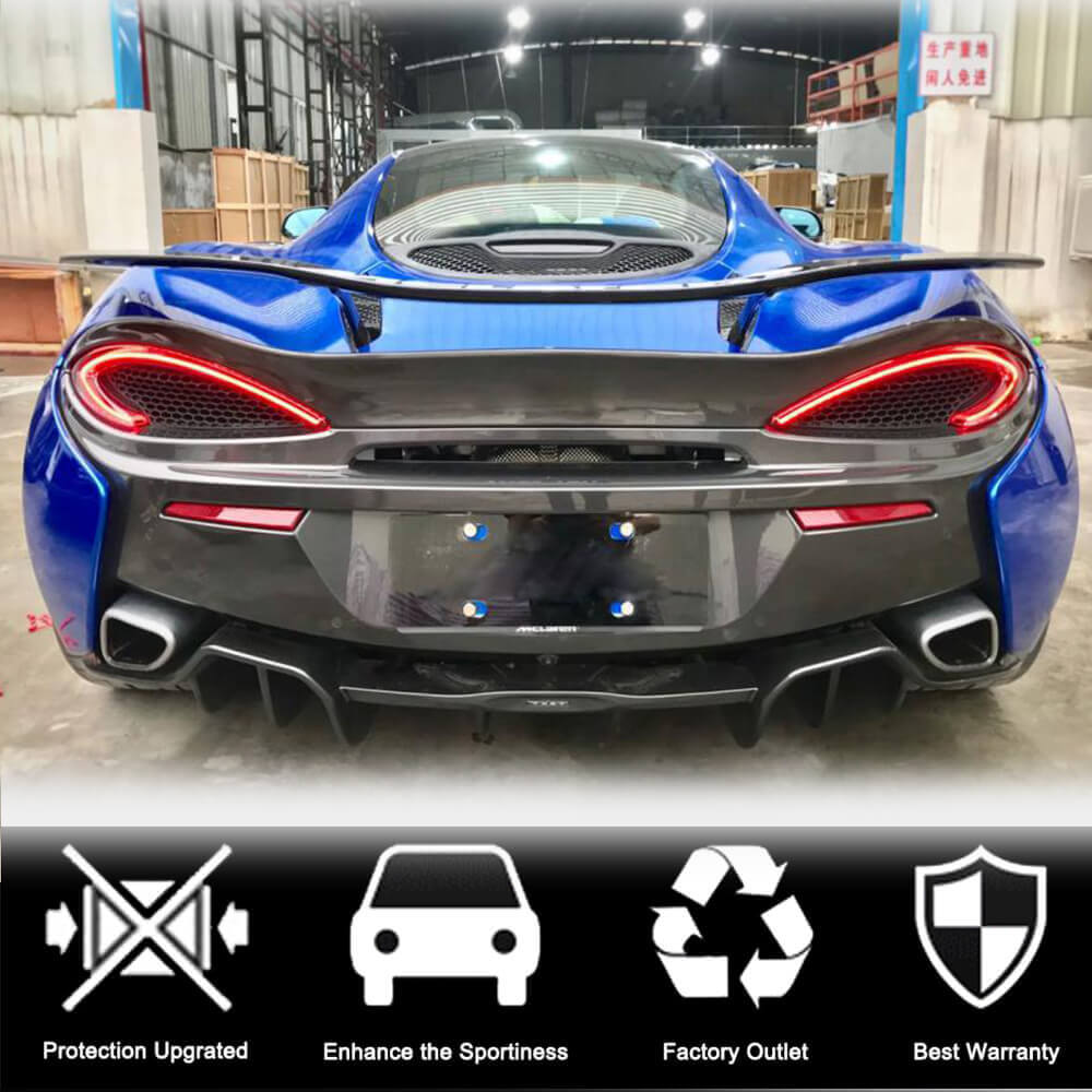 McLaren 540C 570S 2015-2019 Rear Trunk Spoiler Carbon Fiber (Not for 540GT & 570GT)-Ahacarbon