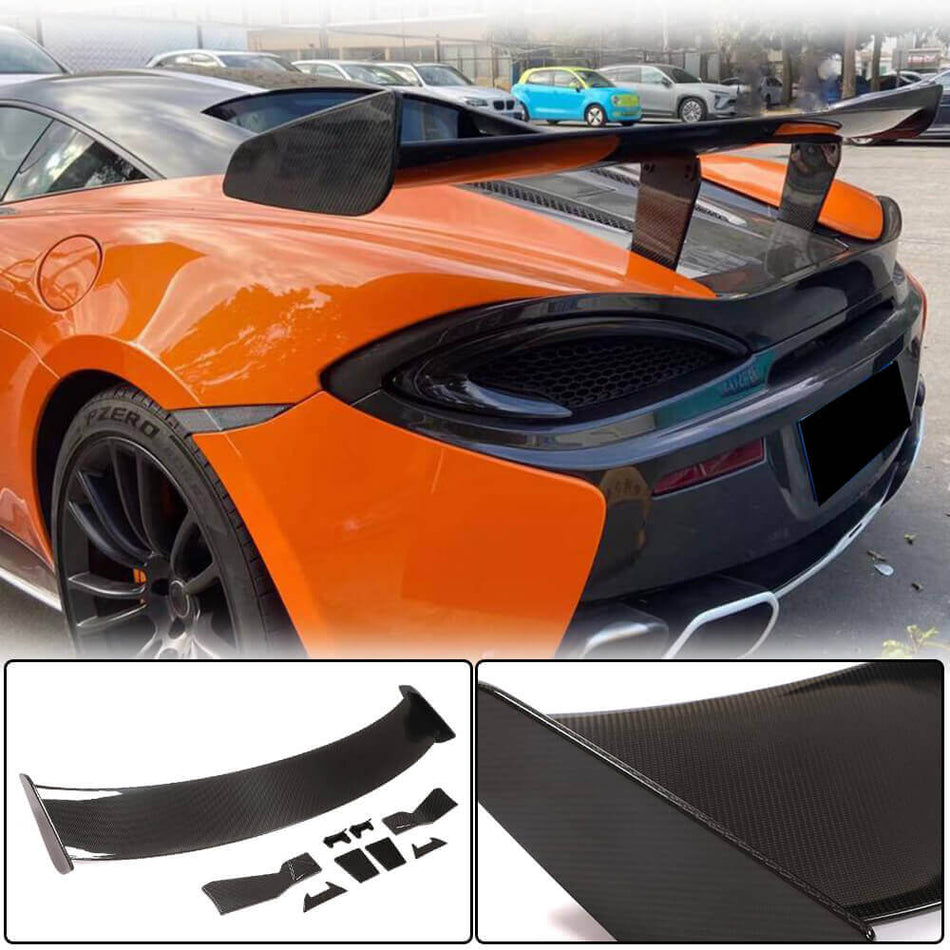 McLaren 570S 2015-2020 Rear Trunk Spoiler DRY Carbon Fiber-Ahacarbon