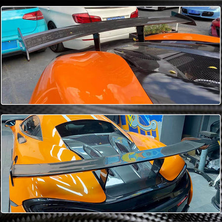 McLaren 570S 2015-2020 Rear Trunk Spoiler DRY Carbon Fiber-Ahacarbon