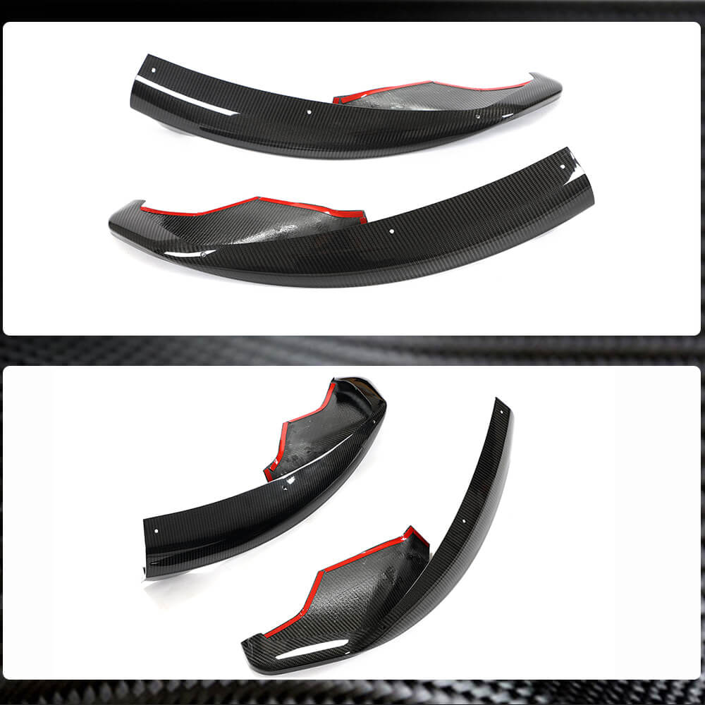 McLaren 570GT 570S 2015-2021 Front Bumper Splitters Dry Carbon Fiber-Ahacarbon