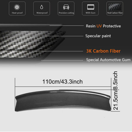 McLaren MP4-12C 2011-2014 Rear Trunk Spoiler Carbon Fiber-Ahacarbon