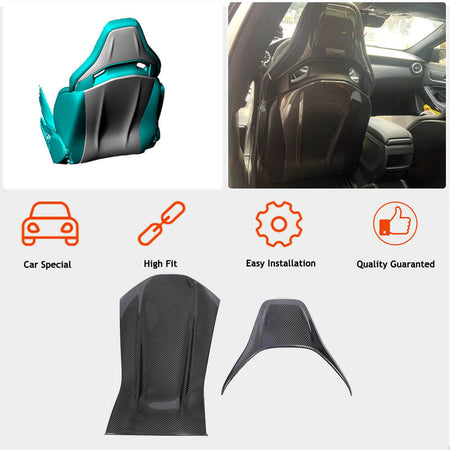 Mercedes Benz A35 A45 C43 C63 AMG S CLA35 GLA45 AMG Seat Back Covers Dry Carbon Fiber-Ahacarbon