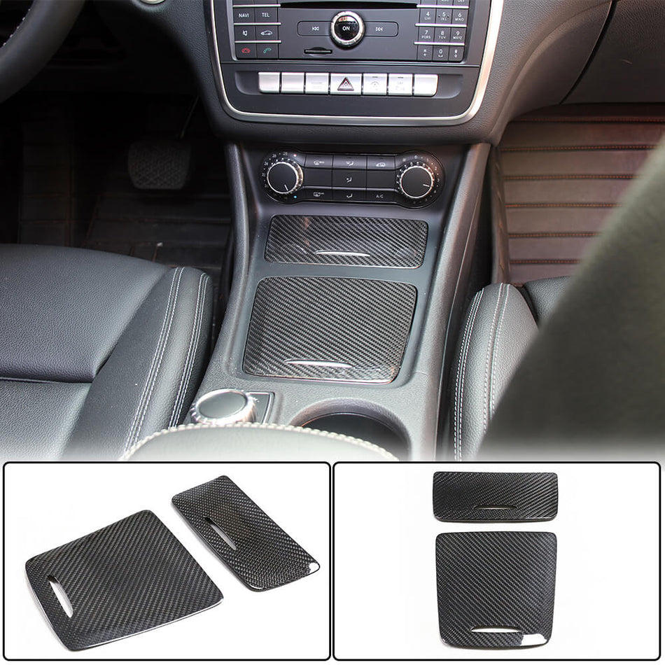 Mercedes Benz A CLA GLA Class W176 W117 C117 X156 Center Console Storage Box Cover Lid Dry Carbon Fiber-Ahacarbon