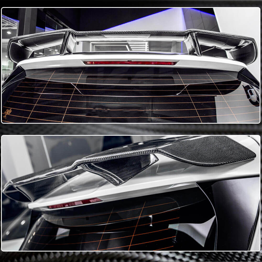Mercedes Benz A Class W176 2013-2018 Rear Roof Spoiler Carbon Fiber-Ahacarbon