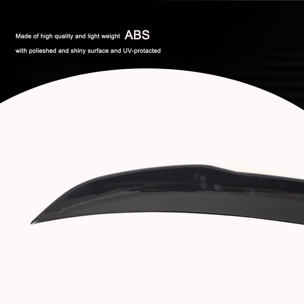Mercedes Benz A Class W177 V177 2019UP Rear Trunk Spoiler Glossy Black ABS-Ahacarbon