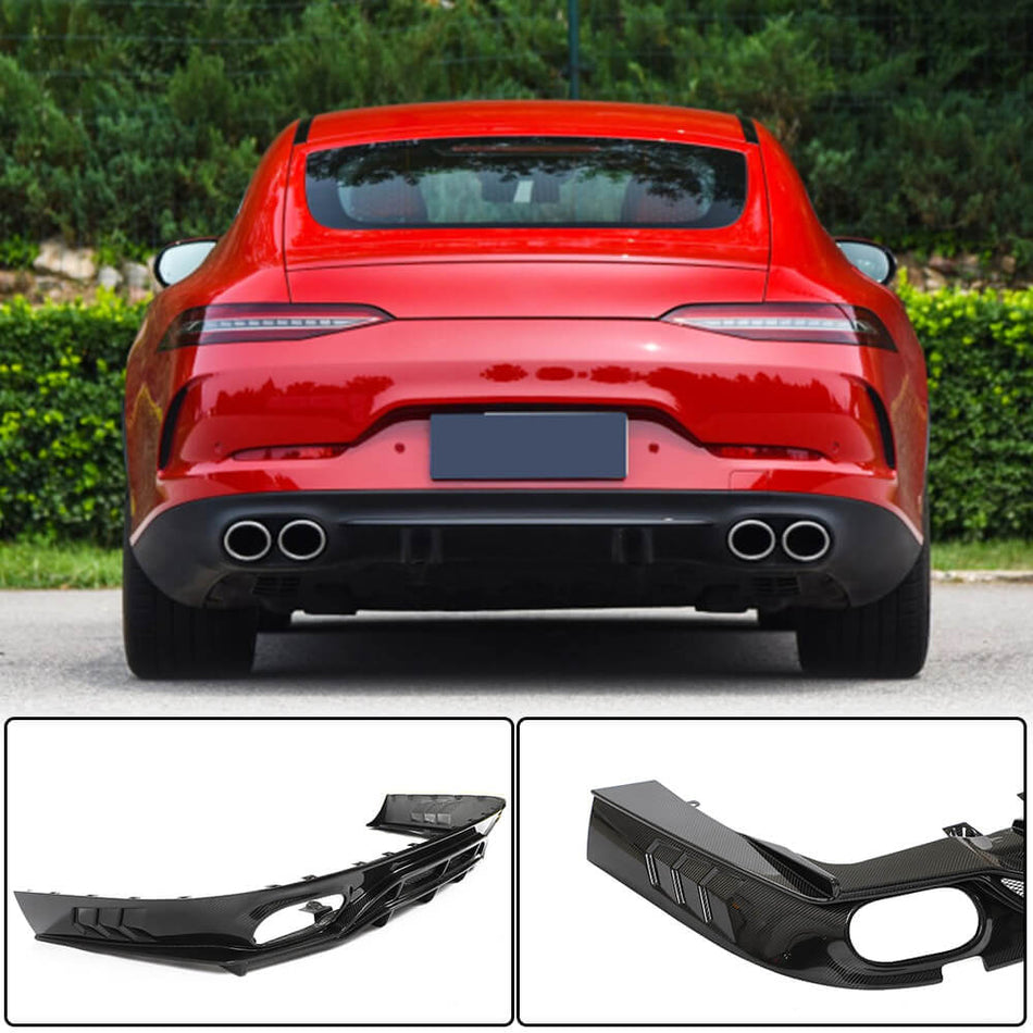 Mercedes Benz AMG GT43 GT50 GT53 X290 2019-2022 Rear Bumper Diffuser Dry Carbon Fiber-Ahacarbon