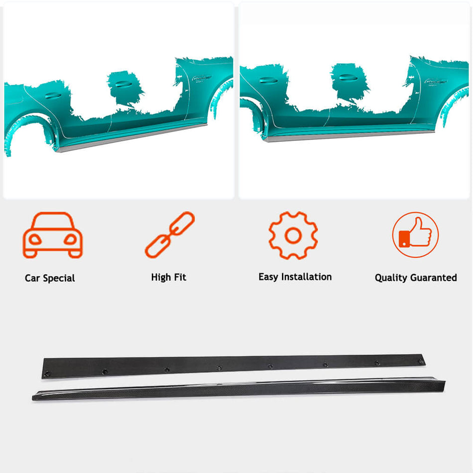 Mercedes Benz AMG GT50 GT63 S X290 2019-2021 Side Skirts Carbon Fiber-Ahacarbon