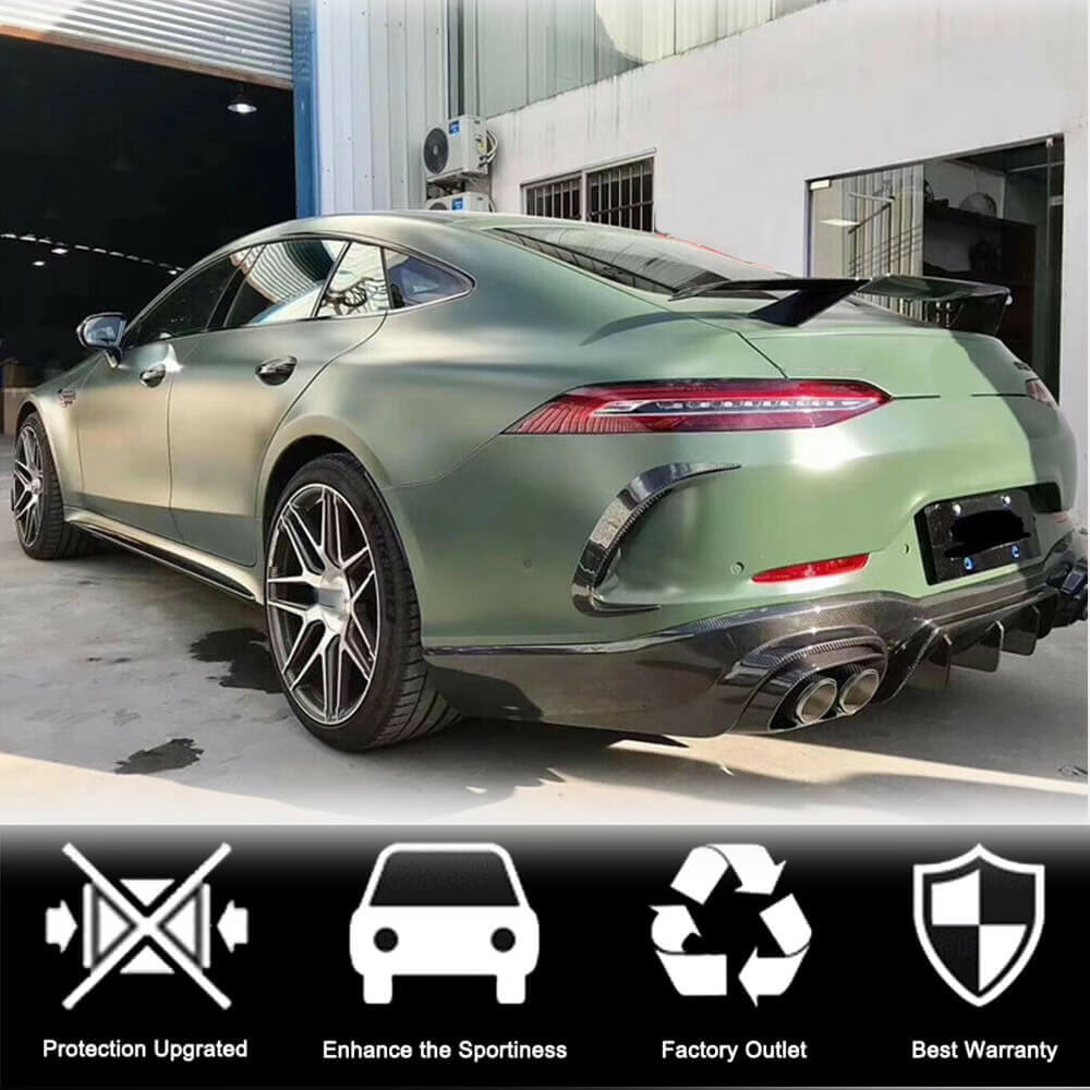 Mercedes Benz AMG GT53 X290 2019-2021 Side Skirts Dry Carbon Fiber-Ahacarbon