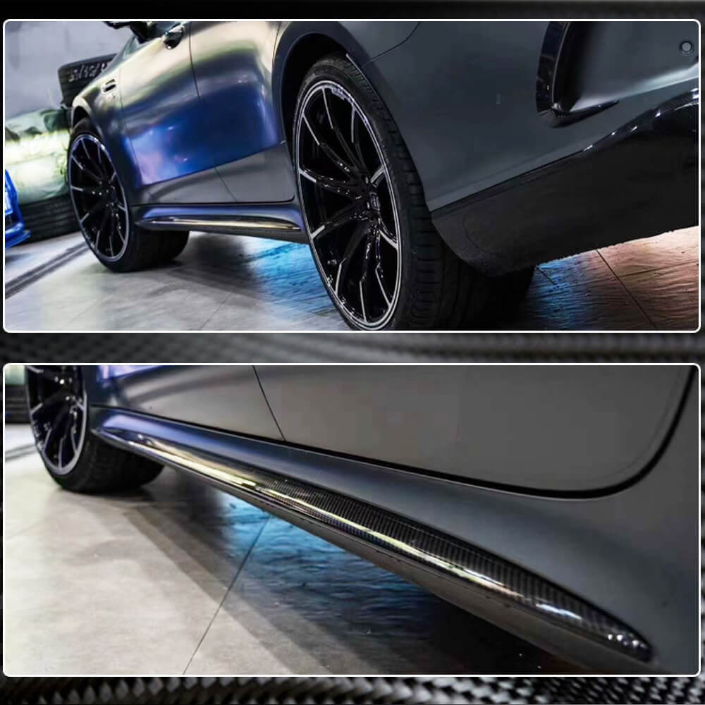 Mercedes Benz AMG GT53 X290 2019-2021 Side Skirts Dry Carbon Fiber-Ahacarbon