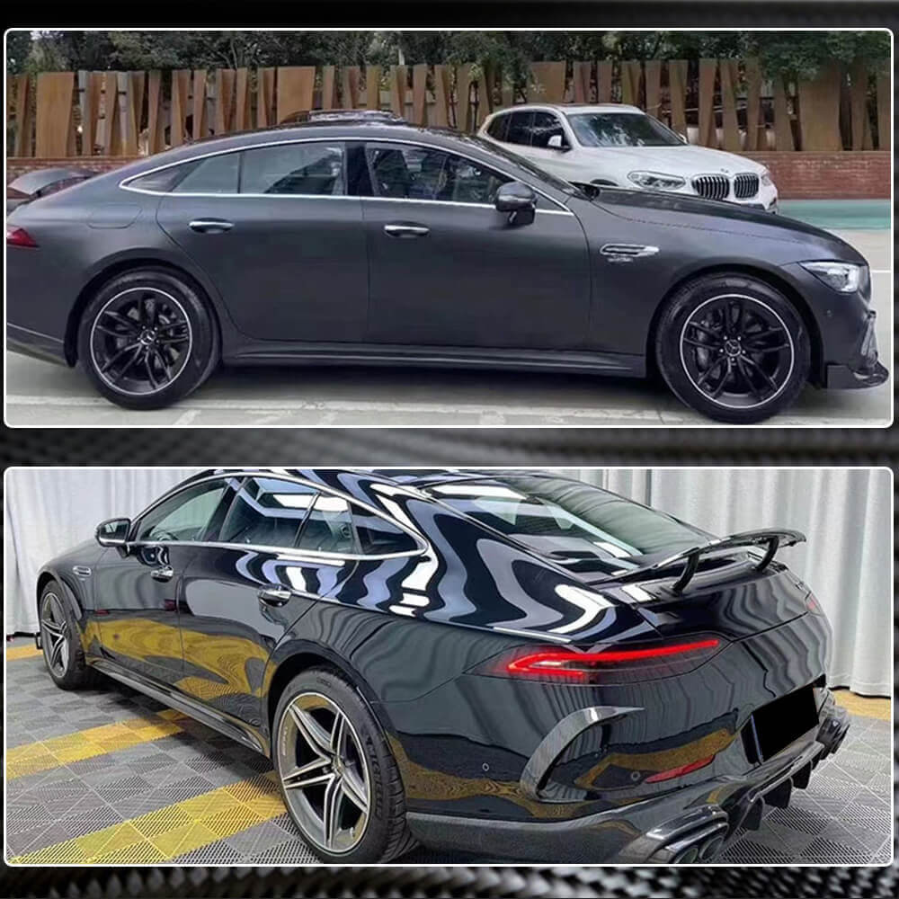 Mercedes Benz AMG GT53 X290 2019-2021 Side Skirts Dry Carbon Fiber-Ahacarbon