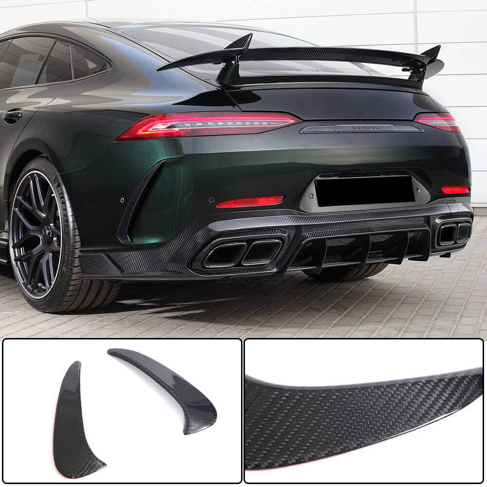 Mercedes Benz AMG GT63 S X290 2019-2022 Rear Bumper Splitters Dry Carbon Fiber-Ahacarbon