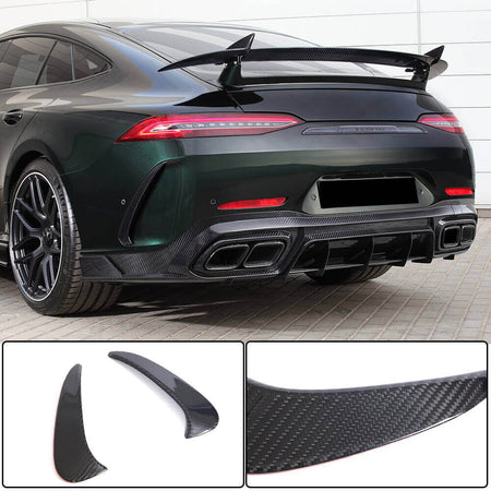 Mercedes Benz AMG GT63 S X290 2019-2022 Rear Bumper Splitters Dry Carbon Fiber-Ahacarbon