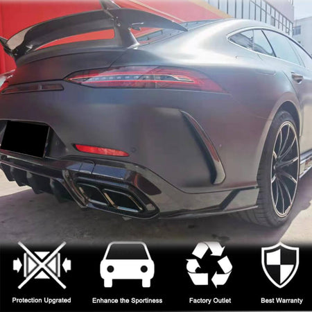 Mercedes Benz AMG GT63 S X290 2019-2022 Rear Bumper Splitters Dry Carbon Fiber-Ahacarbon