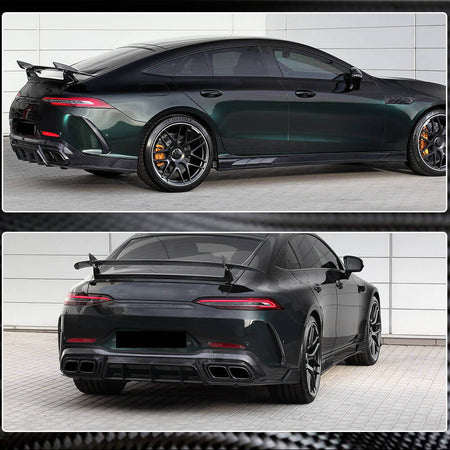 Mercedes Benz AMG GT63 S X290 2019-2022 Rear Bumper Splitters Dry Carbon Fiber-Ahacarbon