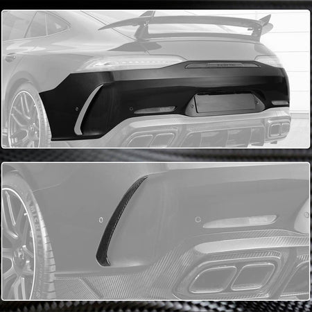 Mercedes Benz AMG GT63 S X290 2019-2022 Rear Bumper Splitters Dry Carbon Fiber-Ahacarbon