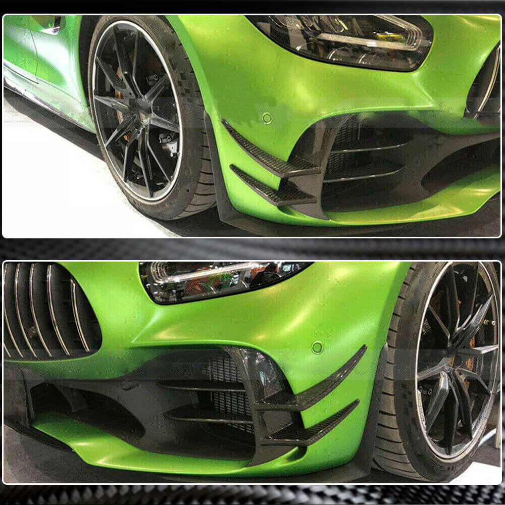 Mercedes Benz AMG GT R 2016-2019 Front Bumper Vents Dry Carbon Fiber-Ahacarbon