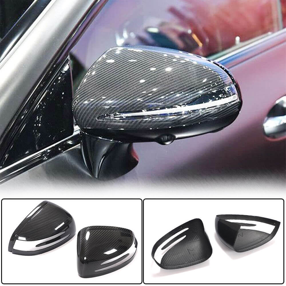 Mercedes Benz AMG GT SLK R172 SLC SL Mirror Covers Pair Dry Carbon Fiber-Ahacarbon