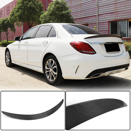 Mercedes Benz C Class W205 2015-2019 Rear Trunk Spoiler Carbon Fiber/FRP-Ahacarbon