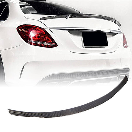 Mercedes Benz C-Class W205 2015-2019 Rear Trunk Spoiler Carbon Fiber-Ahacarbon