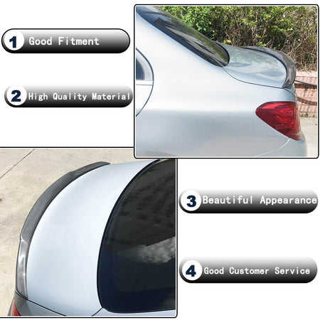 Mercedes Benz C-Class W205 2015-2019 Rear Trunk Spoiler Carbon Fiber-Ahacarbon