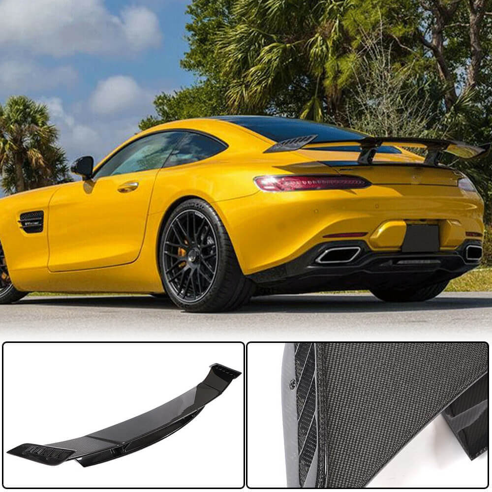 Mercedes Benz AMG GT GTS C190 Coupe 2015-2019 Rear Trunk Spoiler Carbon Fiber-Ahacarbon