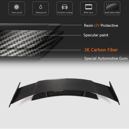 Mercedes Benz AMG GT GTS C190 Coupe 2015-2019 Rear Trunk Spoiler Carbon Fiber-Ahacarbon