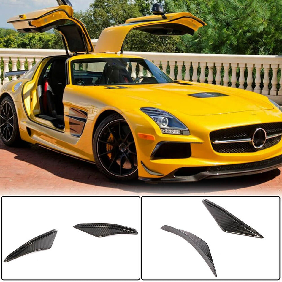 Mercedes Benz C197 R197 SLS AMG 2-Door 2010-2013 Front Bumper Vents Carbon Fiber-Ahacarbon
