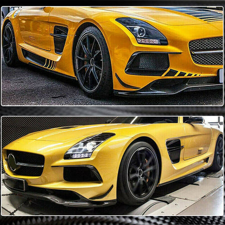 Mercedes Benz C197 R197 SLS AMG 2010-2013 Front Bumper Vents Carbon Fiber-Ahacarbon