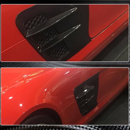 Mercedes Benz C197 SLS AMG Coupe 2010-2013 Side Air Fender Vents Dry Carbon Fiber-Ahacarbon