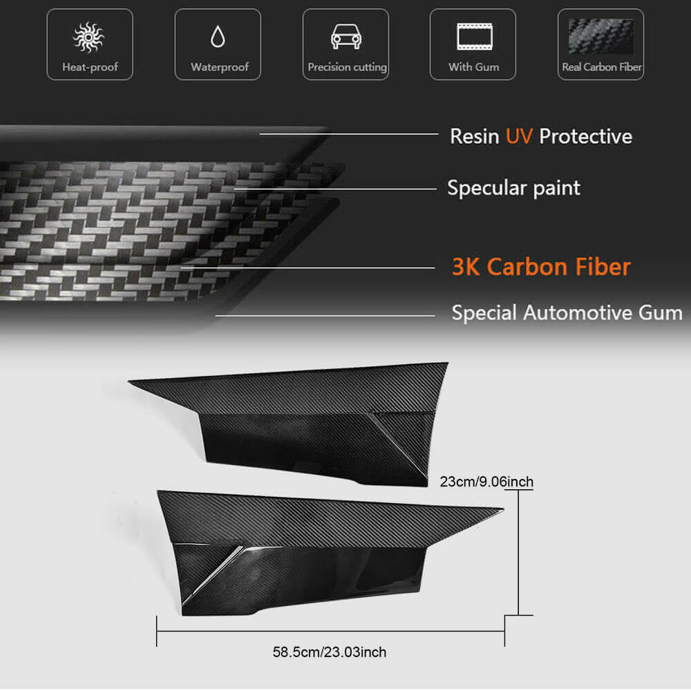 Mercedes Benz C217 S500 S550 Sport Pre-facelift 2015-2017 Side Skirts Splitters Carbon Fiber-Ahacarbon
