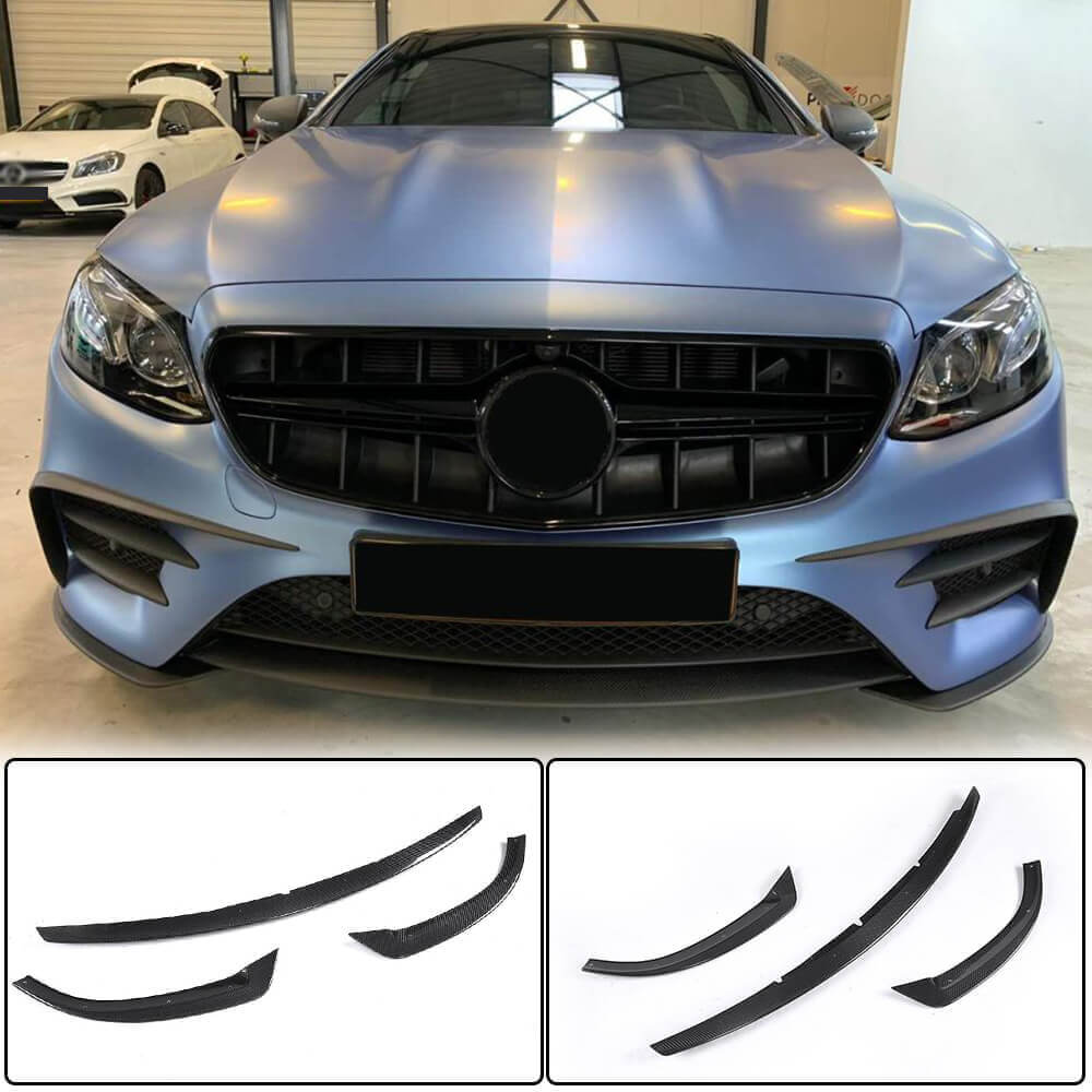 Mercedes Benz C238 A238 E300 Sport 2017-2019 Front Bumper Lip Carbon Fiber-Ahacarbon