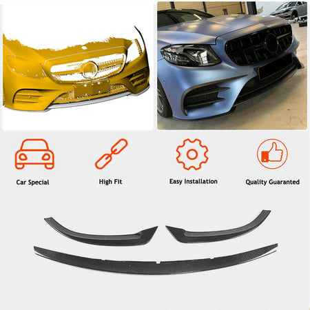 Mercedes Benz C238 A238 E300 Sport 2017-2019 Front Bumper Lip Carbon Fiber-Ahacarbon