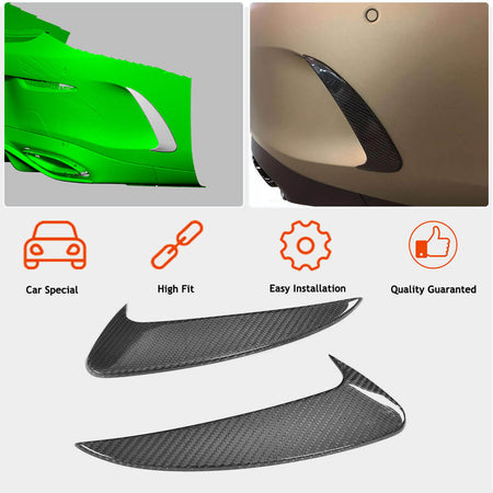 Mercedes Benz (W238) C238 E300 E400 E500 E550 Sport Coupe 2017-2019 Rear Bumper Vents Carbon Fiber-Ahacarbon