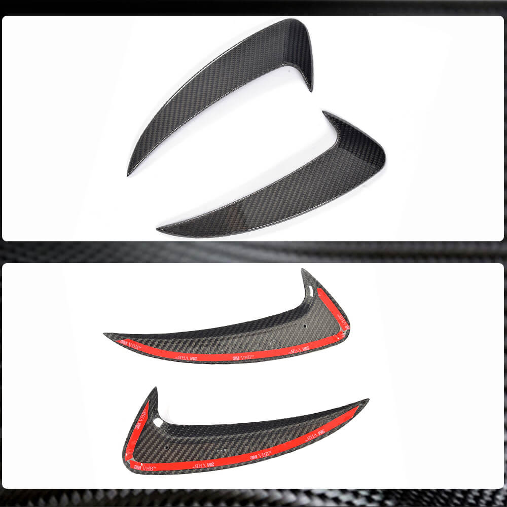 Mercedes Benz (W238) C238 E300 E400 E500 E550 Sport Coupe 2017-2019 Rear Bumper Vents Carbon Fiber-Ahacarbon