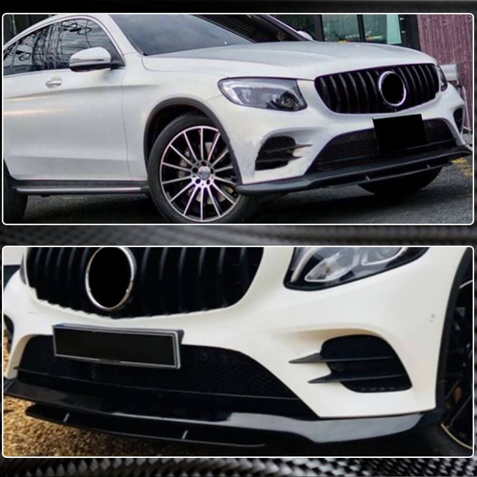 Mercedes Benz C253 X253 GLC300 GLC350 Sport GLC43 Front Bumper Lip Carbon Fiber/FRP-Ahacarbon