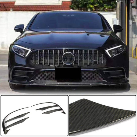 Mercedes Benz CLS Class C257 Sport 2018-2020 Front Fog Lamp Covers Carbon Fiber-Ahacarbon
