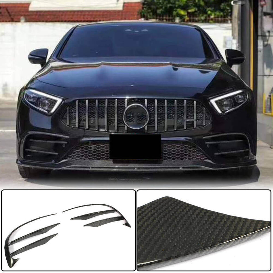 Mercedes Benz CLS Class C257 Sport 2018-2020 Front Fog Lamp Covers Carbon Fiber-Ahacarbon