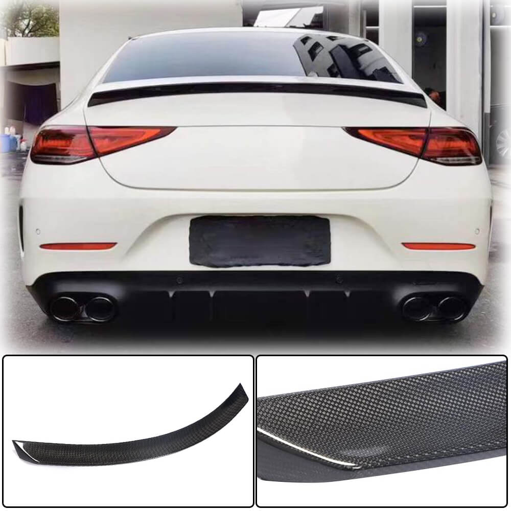 Mercedes Benz CLS Class C257 Sedan 2018-2022 Rear Trunk Spoiler Carbon Fiber-Ahacarbon