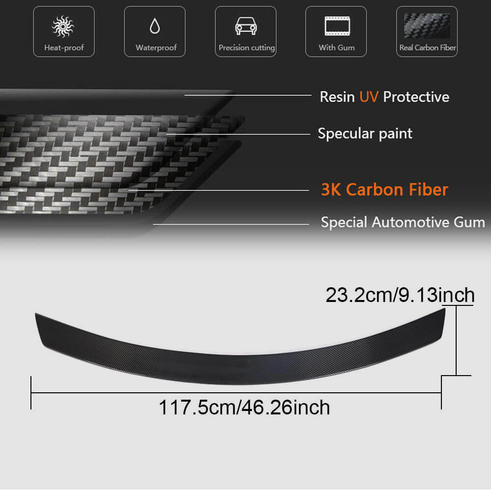 Mercedes Benz CLS Class C257 Sedan 2018-2022 Rear Trunk Spoiler Carbon Fiber-Ahacarbon