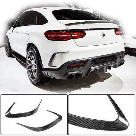 Mercedes Benz GLE Class C292 GLE400 GLE63 2015-2019 Rear Bumper Splitters Carbon Fiber-Ahacarbon