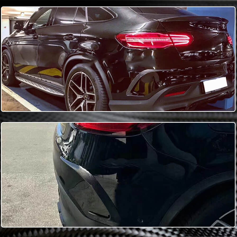 Mercedes Benz GLE Class C292 GLE400 GLE63 2015-2019 Rear Bumper Splitters Carbon Fiber-Ahacarbon