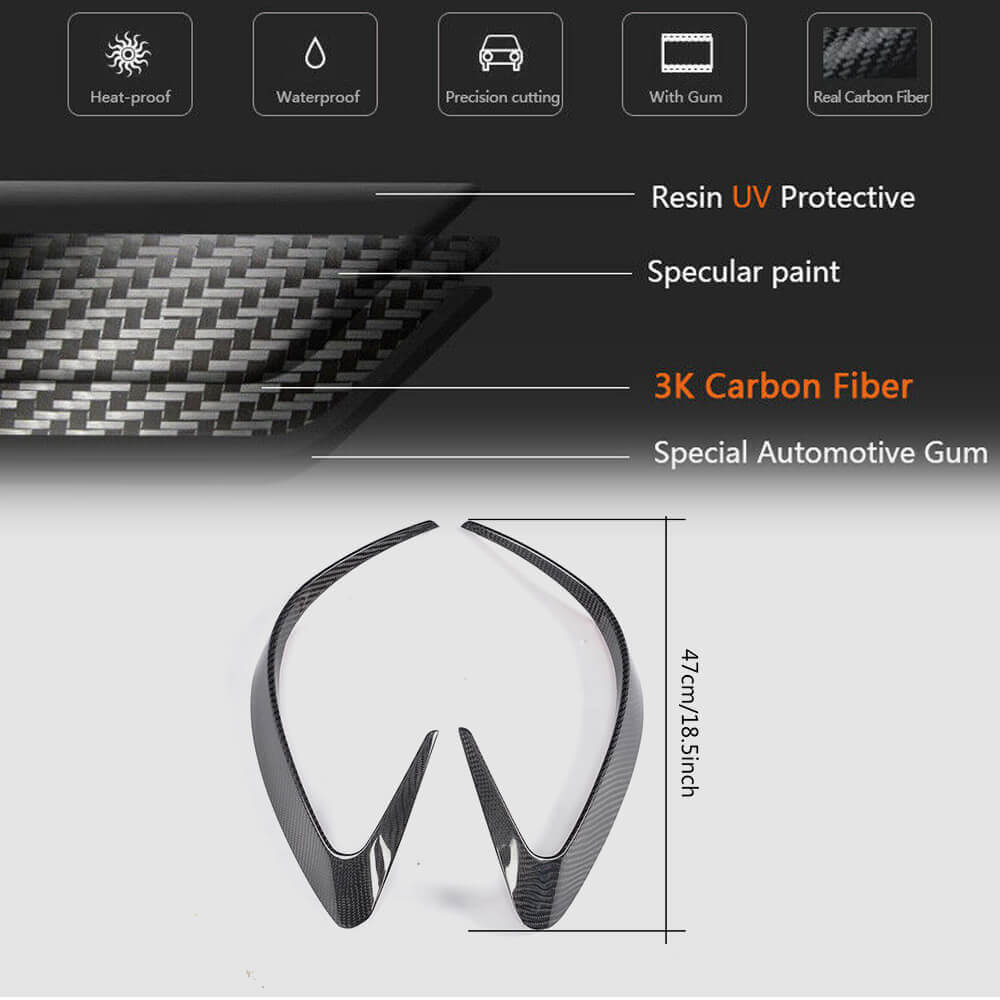Mercedes Benz GLE Class C292 GLE400 GLE63 2015-2019 Rear Bumper Splitters Carbon Fiber-Ahacarbon