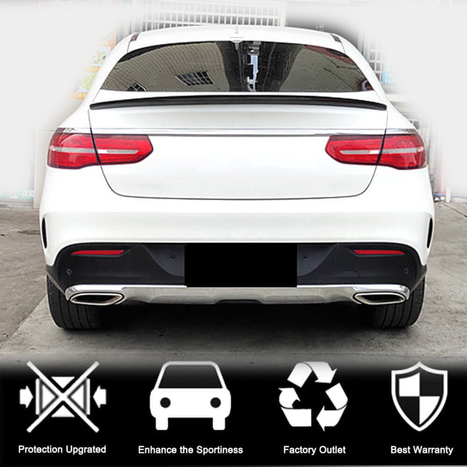 Mercedes Benz GLE Class C292 2015-2019 Rear Trunk Spoiler Carbon Fiber-Ahacarbon