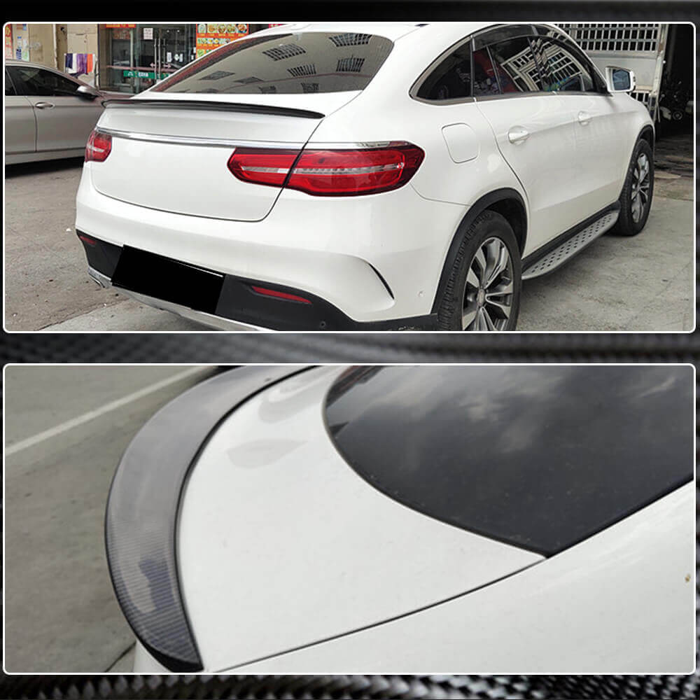 Mercedes Benz GLE Class C292 2015-2019 Rear Trunk Spoiler Carbon Fiber-Ahacarbon