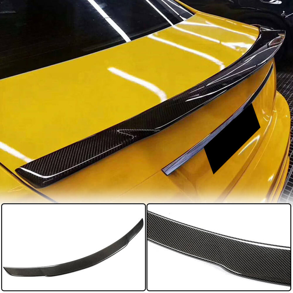 Mercedes Benz C Class W204 2007-2014 Rear Trunk Spoiler Carbon Fiber-Ahacarbon