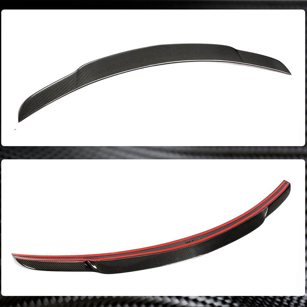 Mercedes Benz C Class W204 2007-2014 Rear Trunk Spoiler Carbon Fiber-Ahacarbon