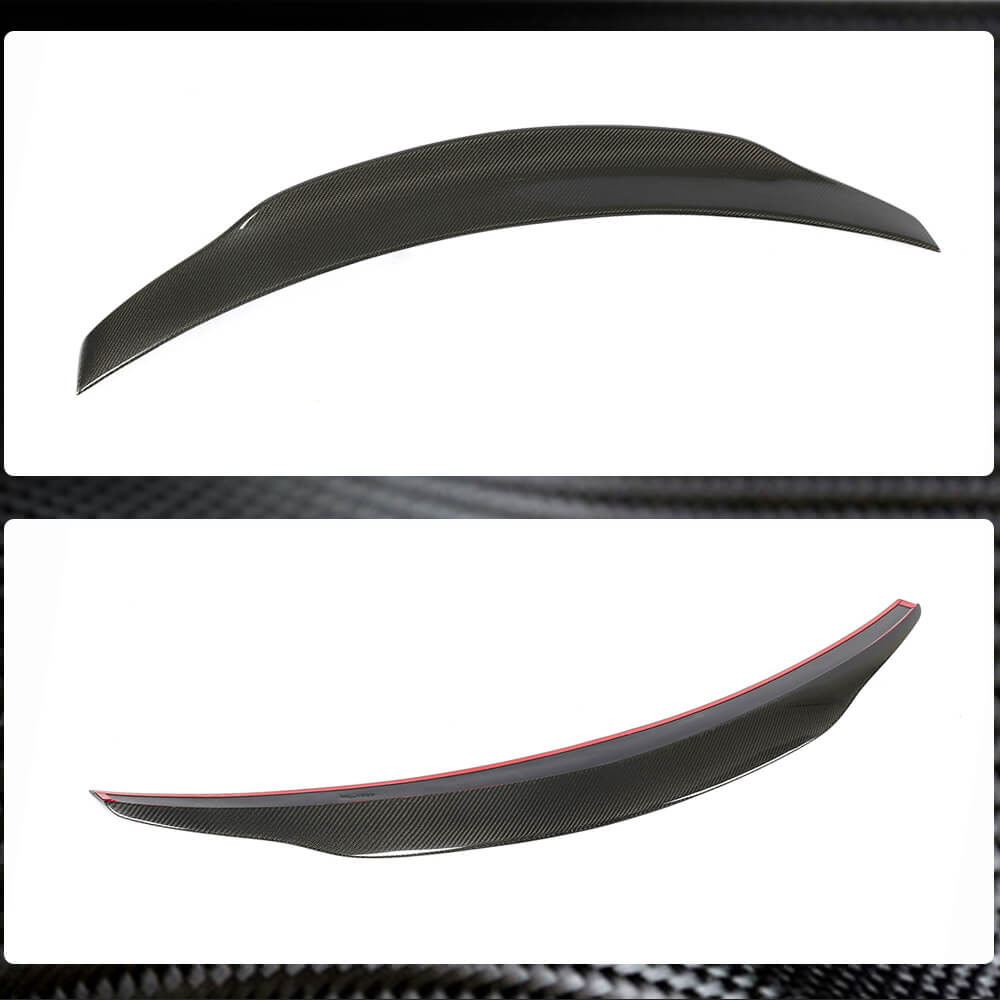 Mercedes Benz C Class W204 C200 C300 C63 Sedan 2007-2014 Rear Trunk Spoiler Carbon Fiber-Ahacarbon