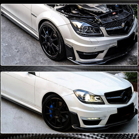 Mercedes Benz C Class W204 C204 C63 AMG Facelift 2012-2014 Front Bumper Vents Carbon Fiber-Ahacarbon
