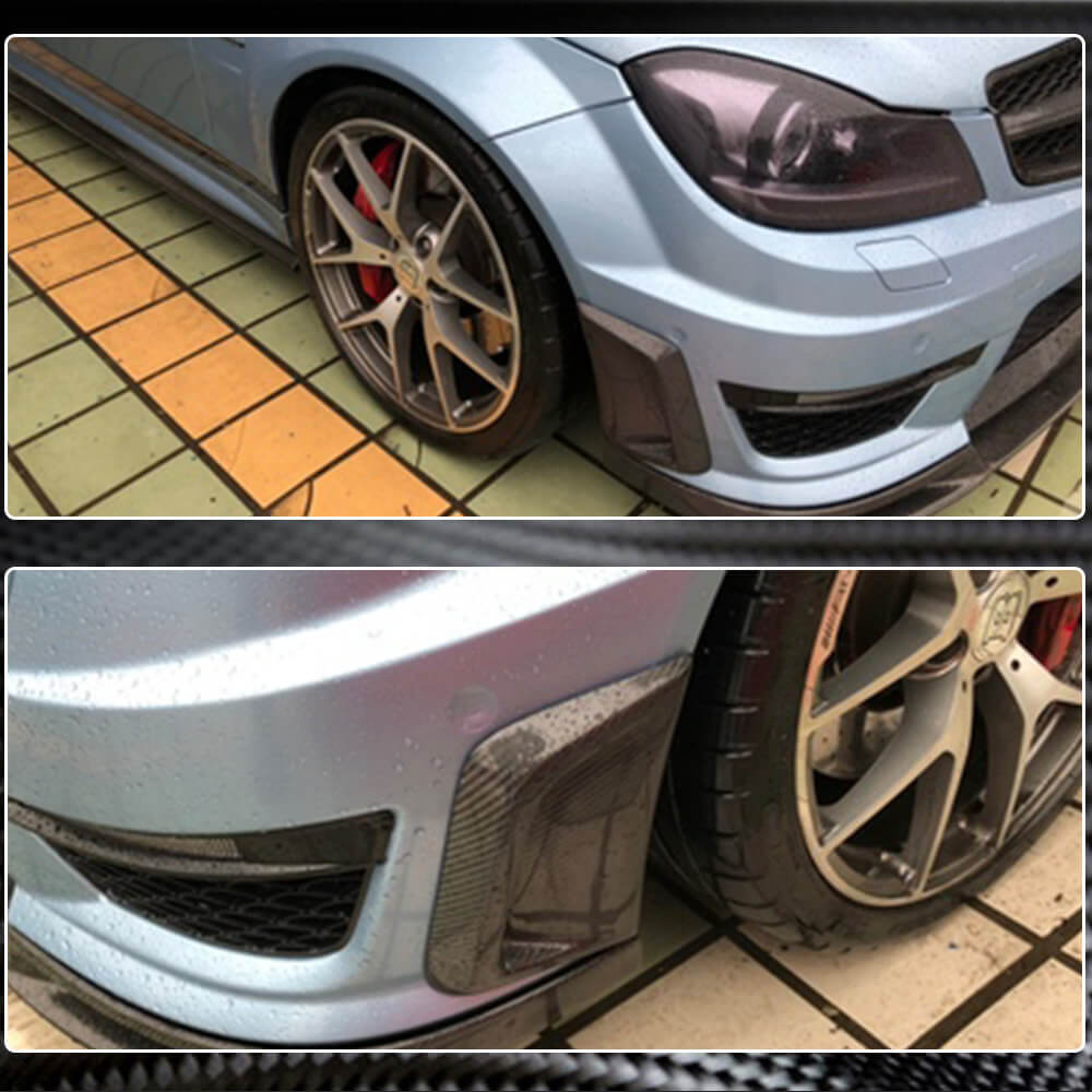 Mercedes Benz C Class W204 C204 C63 AMG Facelift 2012-2014 Front Bumper Vents Carbon Fiber-Ahacarbon