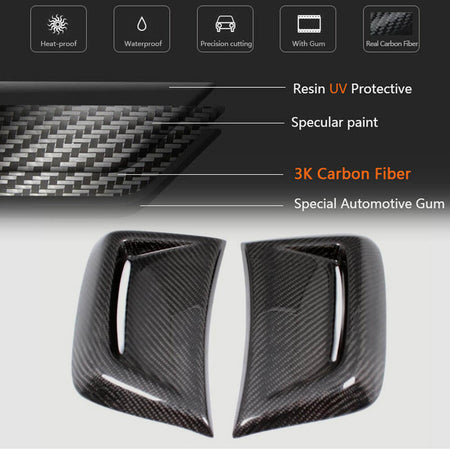 Mercedes Benz C Class W204 C204 C63 AMG Facelift 2012-2014 Front Bumper Vents Carbon Fiber-Ahacarbon